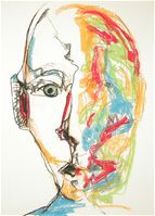 colourful sight,140x100cm,paste, gep.houtsk.